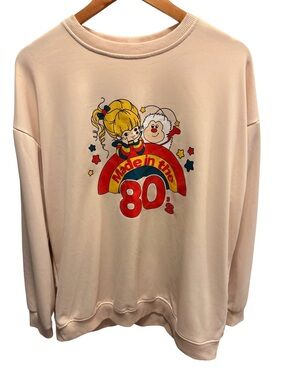 NoBrand Rainbow Brite "Made in the 80's" Beige Graphic Sweatshirt - Size XL